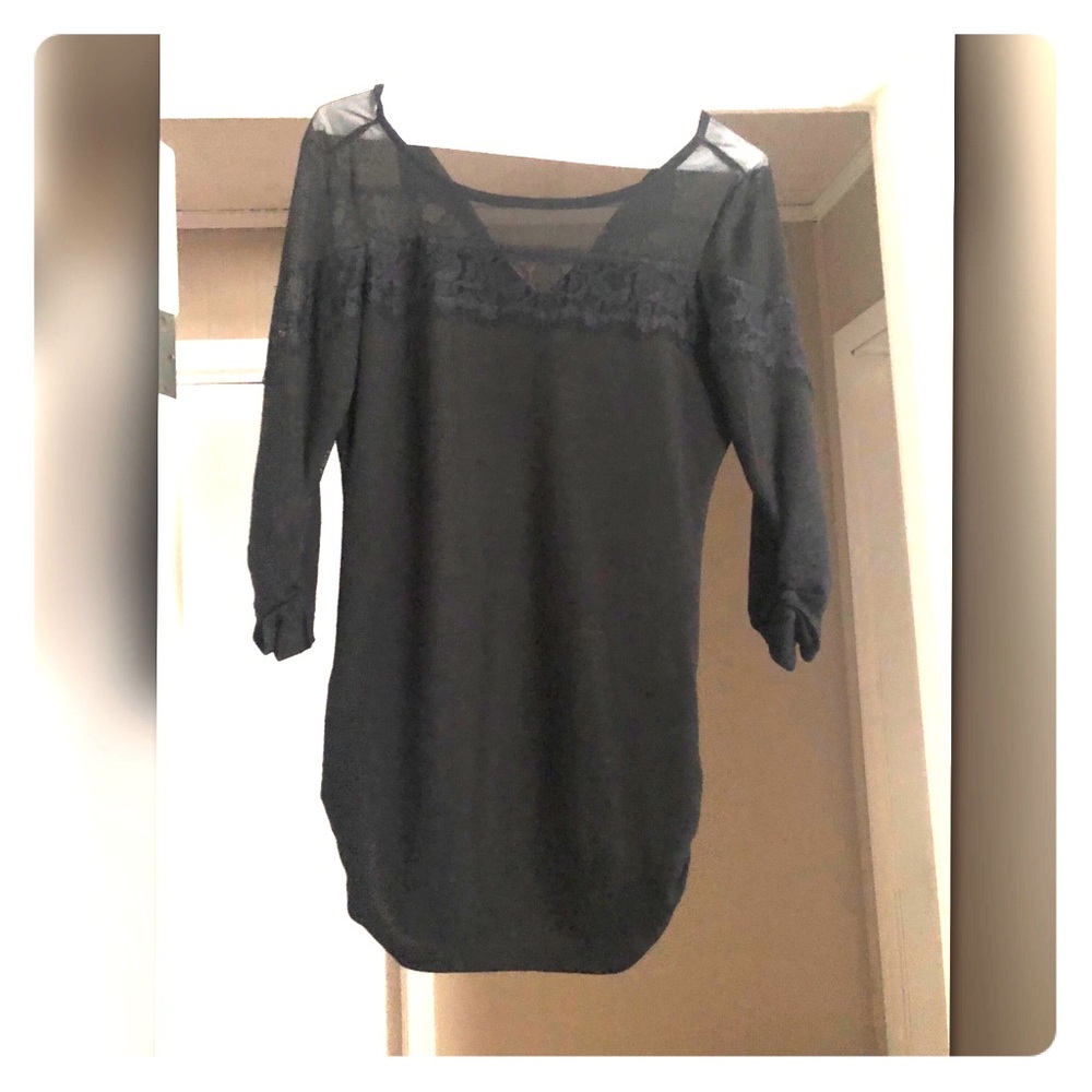 Black Lace detail top